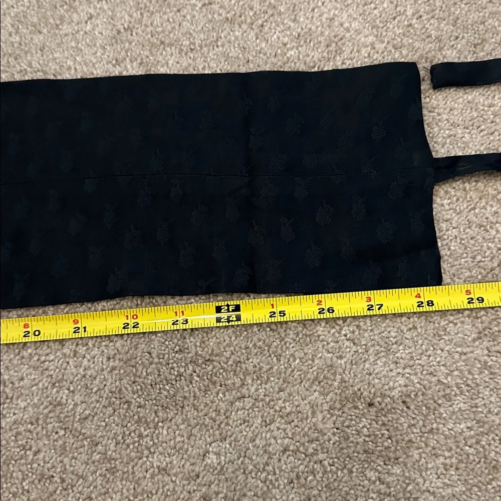 NWOT Zara Floral Jacquard Tie Waist, Obi-Style Fabric Sash, Wide Cummerbund Belt - Picture 4 of 8